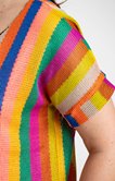 Tee-shirt en maille multicolore