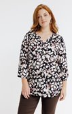 Blouse imprimée avec strass