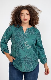 Blouse imprimée avec paillettes