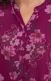Chemise viscose imprimé floral