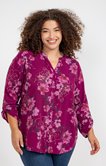 Chemise viscose imprimé floral