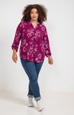 Chemise viscose imprimé floral