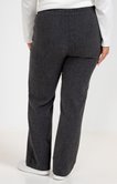 Pantalon large gris avec passants