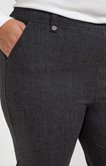 Pantalon large gris avec passants