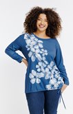 Tee-shirt avec fleurs placées