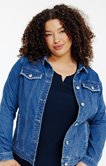 Veste en jean avec détails de broderie