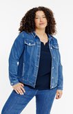 Veste en jean avec détails de broderie