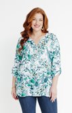Chemisier imprimé col tunisien
