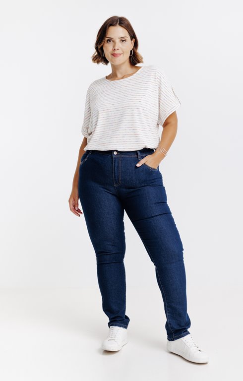 Pantalon droit denim