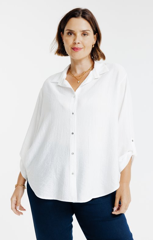 Chemise effet froissé