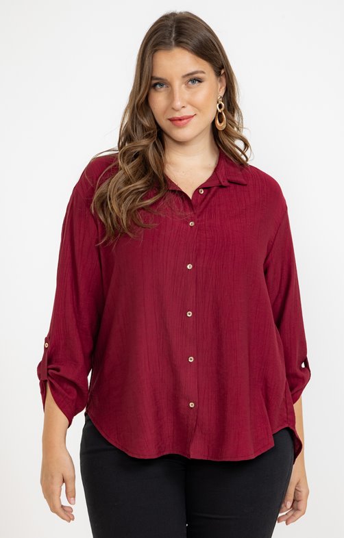 Chemise effet froissé