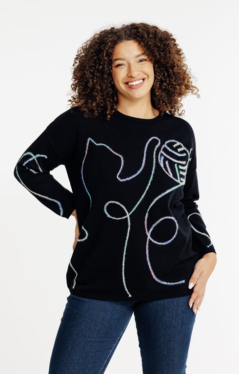 Pull graphisme chat