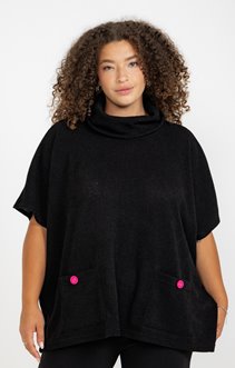 Poncho avec boutons colorés
