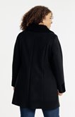 Manteau avec flockage léopard