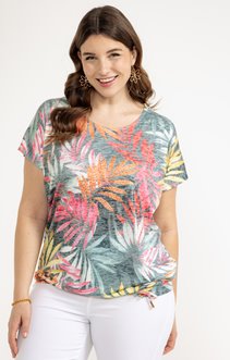 Tee-shirt imprimé palmes