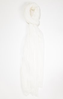 Foulard 2 matières : uni et plumetis