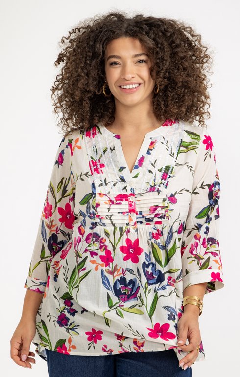 Tunique en voile de coton