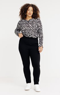 Pantalon droite de ville en maille