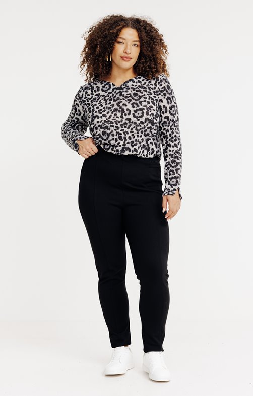 Pantalon droite de ville en maille