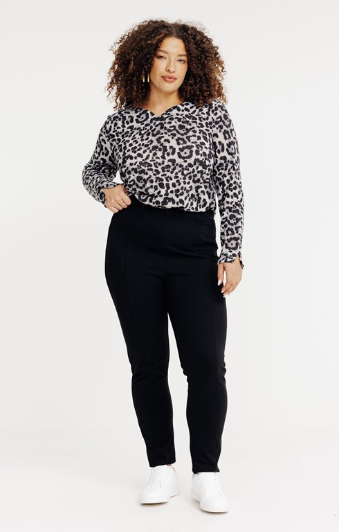 Pantalon droite de ville en maille