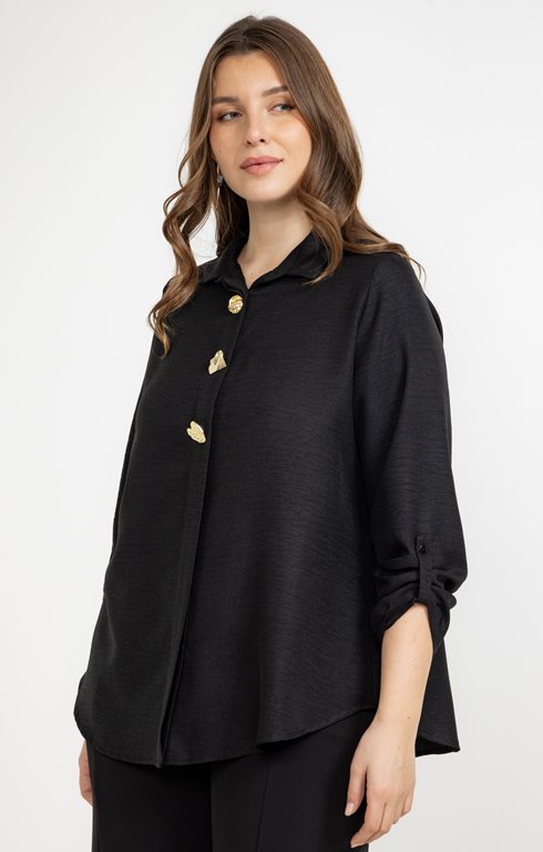 Chemise avec boutons fantaisies