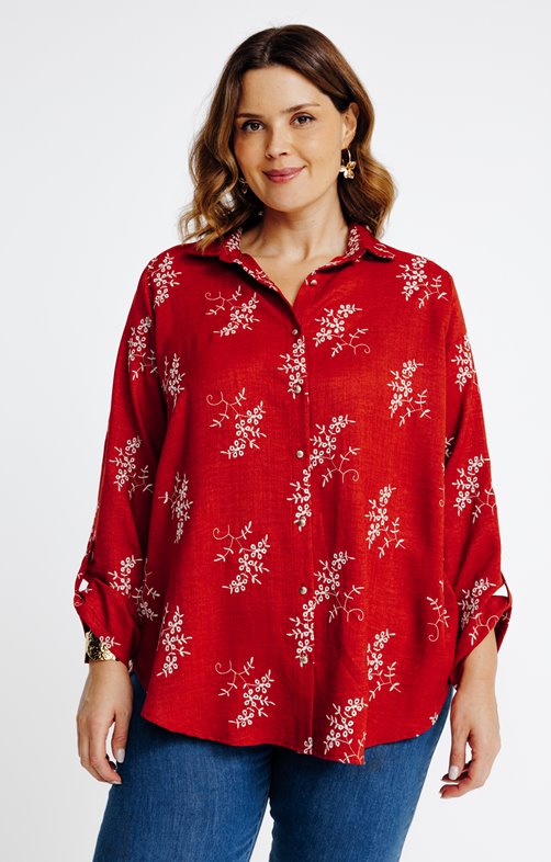 Chemise brodée