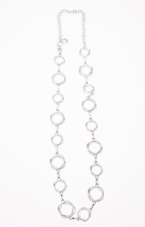 Ceinture en chaine coloris argent