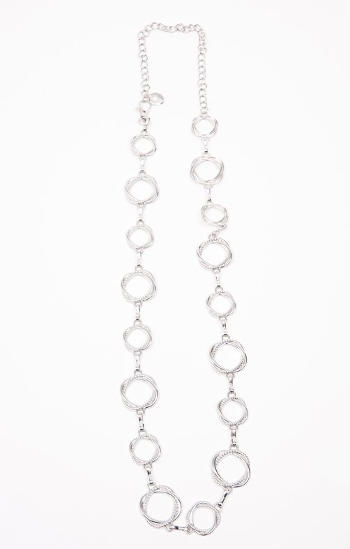 Ceinture en chaine coloris argent