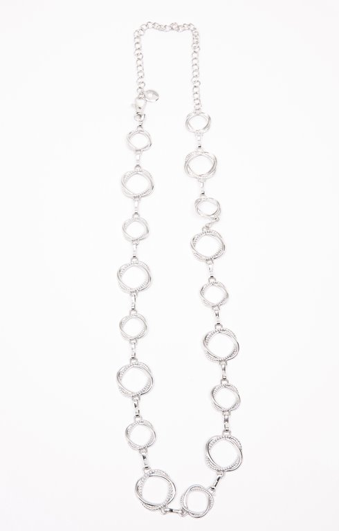 Ceinture en chaine coloris argent