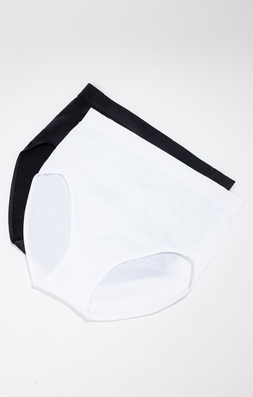 Lot de 2 culottes basique noir et blanc