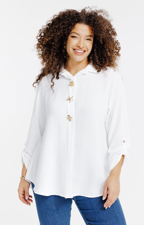 Chemise avec boutons fantaisies