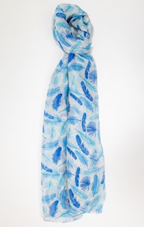 Foulard léger à plumes