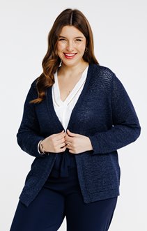 Cardigan en maille lurex