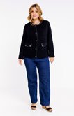 Veste boutonnée avec strass