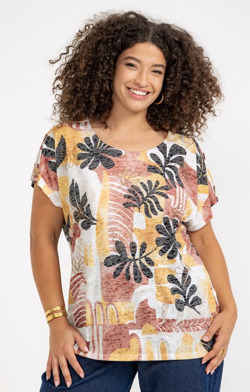 Tee-shirt manches courtes imprimé