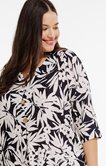 Chemise imprimée avec boutons cocos