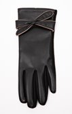 Gants simili cuir avec noeuds