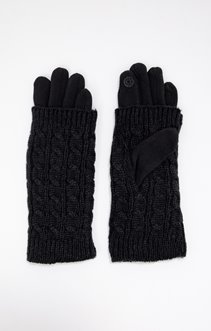 Gants avec mitaines effet laine