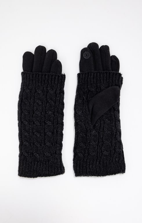 Gants avec mitaines effet laine