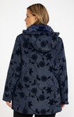 Parka mi-longue flockée