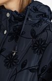 Parka mi-longue flockée