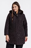 Parka mi-longue brodée
