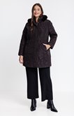 Parka mi-longue brodée