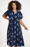 Robe polyester brodée
