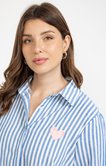 Chemise en coton rayée