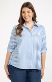 Chemise en coton rayée