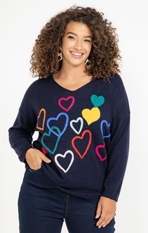 Pull avec boutons sur les épaules
