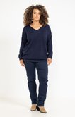Pull avec coeurs colorés