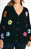 Gilet fantaisie à fleurs