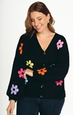 Gilet fantaisie à fleurs